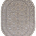 Ковёр ручной работы (Индия), шерсть KING OF AGRA (RAJPUT CARPETS)  - 173x238x8 (RAJ14_R_NO59-CRE-CRE(Oval))