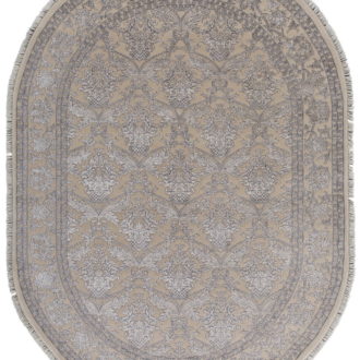 Ковёр ручной работы (Индия), шерсть KING OF AGRA (RAJPUT CARPETS)  - 249x352x8 (RAJ14_R_NO59-CRE-CRE(Oval))