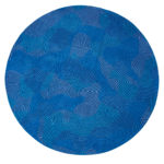 Ковёр из полиэфирного шёлка Бельгия MEDITATION (LOUIS DE POORTERE)  - 240x240x (MEDI_M_9225-BLUE LAGOON(Round))