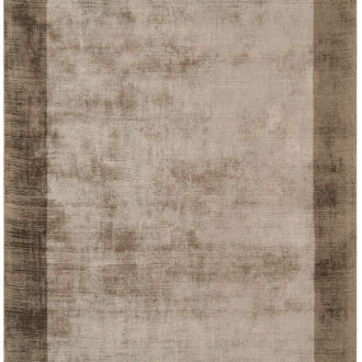 Ковёр ручной набивки (Индия), арт-шёлк BLADE BORDER RUG (ASIATIC(London))  - 200x290x8 (BLAB_RN_CHOCO_MOCHA)
