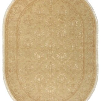Ковёр ручной работы (Индия), шерсть KING OF AGRA (RAJPUT CARPETS)  - 204x290x8 (RAJ14_R_NO67-CRE-CRE14854(Oval))