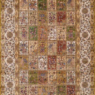 Ковёр из шёлка Турция SILK QUM (DILEK GAZIANTEP ITHALAT IHRACAT VE TIC. LTD. STI.)  - 300x400x5 (SILQ_M_9069E-YEL-BGE)