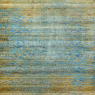 Ковёр из полиэфирного шёлка Турция MYSTIC (ART DIS TIC.LTD.STI.)  - 240x340x5 (MYST_M_0567A-GREEN-BLUE)