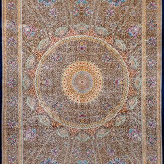 Ковёр из шёлка Иран MASTERPIECE QUM (SPERLOUS CARPETS)  - 197x305x5 (MAQU_M_016-21-GONBAD)