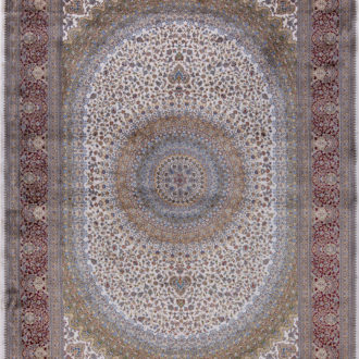 Ковёр из шёлка Бельгия PERSIAN QUM (R.V.BERGHE)  - 300x400x6 (PERQ_M_01209B-CRE N1)