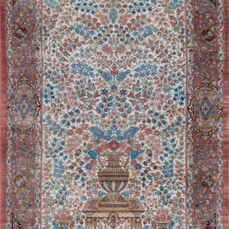 Ковёр ручной работы (Иран), шёлк QOM (MOURO INTERTRADE)  - 75x115x3 (QOM_IR_12-620/S-IR)