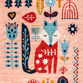 Ковёр ручной работы (Индия), хлопок ARCTIC KILIM (EAST WEST TRADING)  - 165x235x (60862)