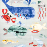 Ковёр ручной набивки (Индия), шерсть RIVIERA KIDS (OPEE)  - 170x240x10 (RIVK_RN_WATER BLUE)