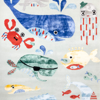 Ковёр ручной набивки (Индия), шерсть RIVIERA KIDS (OPEE)  - 170x240x10 (RIVK_RN_WATER BLUE)