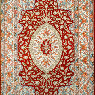 Ковёр ручной работы (Иран), шёлк GHOUM-SEIDE (STIL CARPET)  - 79x120x3 (GS_IR_801-4010/S-IR)