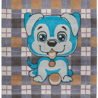 Ковёр ручной набивки (Индия), хлопок HAPPY DAY (MARWAR)  - 200x300x10 (HAP_RN_HX5-H1-GRY-BLU)
