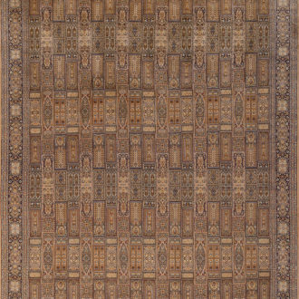 Ковёр ручной работы (Индия), шёлк KASHMIR SILK 24Х24 (MIRZA SONS)  - 267x384x3 (UNEVEN TILES_KAS24L-2.6/R/1890-3-890-24K8219##)