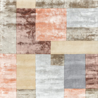 Ковёр ручной набивки (Индия), шерсть RIVIERA (OPEE)  - 240x340x10 (RIV_RN_MONDRIAN-03-BROWN-BROWN)