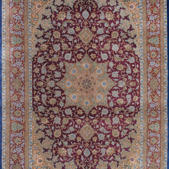 Ковёр ручной работы (Иран), шёлк QOM (FARCO)  - 200x300x3 (QOM_IR_9-594-Meermehdi-IR)