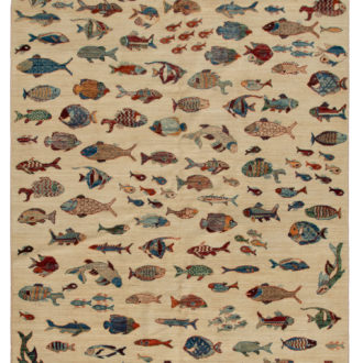 Ковёр ручной работы (Пакистан), шерсть FISH (ORITOP GmbH)  - 203x298x4 (FIS_R_91110-(203X298))