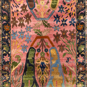 Ковёр ручной работы - ZIEGLER VINTAGE (ASHOKA) - 122x343 (ZIEV_R_AC228-PINK-MIX(122x343))