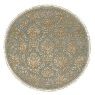 Ковёр ручной работы (Индия), шерсть KING OF AGRA (RAJPUT CARPETS)  - 205x205x8 (RAJ14_R_NO67-LBLU-LBLU14855(Round))
