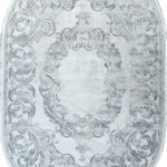 Ковёр из акрила Турция SARDES (IPEK)  - 200x300x10 (SRD_M_6201A-LGRY-DGRY(Oval))