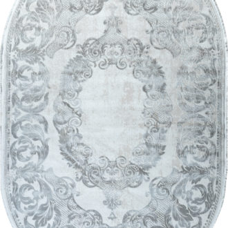 Ковёр из акрила Турция SARDES (IPEK)  - 200x300x10 (SRD_M_6201A-LGRY-DGRY(Oval))