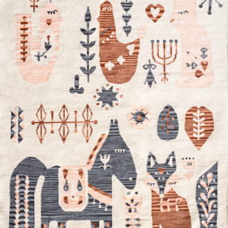 Ковёр ручной работы (Индия), хлопок ARCTIC KILIM (EAST WEST TRADING)  - 165x235x (RCK_R_PONY-MLT)