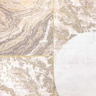 Ковёр ручной работы (Индия), арт-шёлк MARBLE T (TULSI)  - 242x300x6 (MRBL_R_MARBLE-LINES-5-COLOR-1)