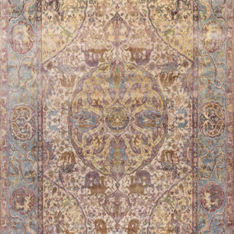 Ковёр ручной работы - ZIEGLER SILK (ASHOKA) - 250x371 (ZIES_R_AJ39-CRE-LBLU(250x371))
