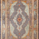 Ковёр из шёлка Иран MASTERPIECE QUM (Shahrokh)  - 202x302x5 (MAQU_M_006-23-JAMSHIDI Turquoise)