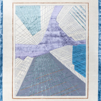 Ковёр ручной набивки (Индия), шерсть Art de Vivre by DETALI (TULSI)  - 250x350x10 (ADVD_RN_design Irina Kondrashova «URBAN GEOMETRY-5)