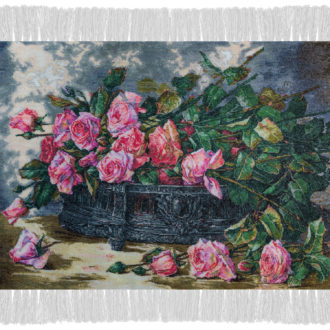 Ковёр ручной работы (Иран), шерсть TABRIZ-FLORAL (MOURO INTERTRADE)  - 50x68x4 (TABF_IR_801-4385-IR)