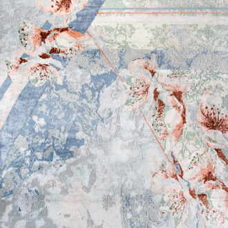 Ковёр ручной работы (Индия), шерсть MARBLE FLOWERS (SAI RUGS)  - 290x390x7 (MBF_R_MarbleCode13-MLT)