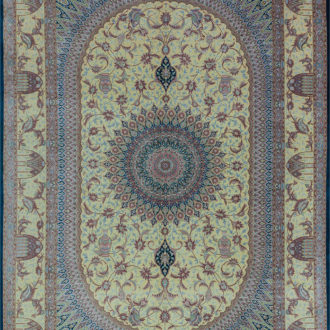 Ковёр ручной работы (Иран), шёлк QOM (FARCO)  - 200x295x3 (QOM_IR_9-461-IR)