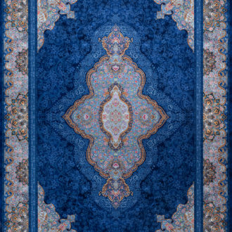 Ковёр из полиэфирного шёлка Иран NOBLE (MOHTASHAM)  - 200x290x7 (NOBE_M_100-934-DBLU)