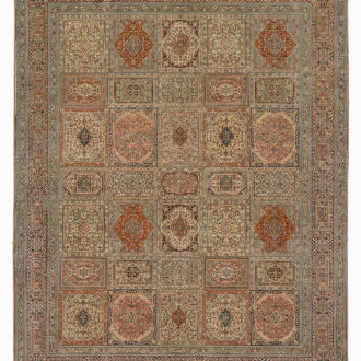 Ковёр ручной работы (Индия), шёлк KASHMIR SILK 24Х24 (MIRZA SONS)  - 196x250x3 (AKBAR TILES_KAS24M-2.6/R/1710-3-890-24K8L219)