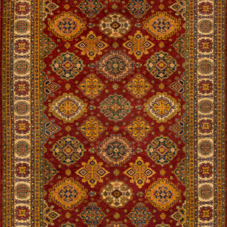 Ковёр ручной работы (Пакистан), шерсть KAZAK SUPER (SHEENA CARPETS)  - 293x402x4 (KAZA_R_RED-IVR)