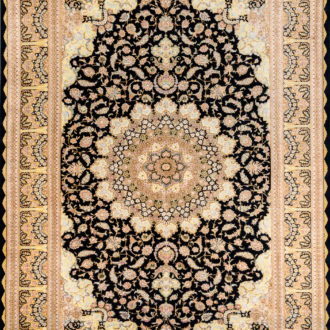 Ковёр ручной работы (Иран), шёлк QUM MM IR (MOURO INTERTRADE)  - 200x305x3 (QUM_IR_14-102-IR KAZEMI)