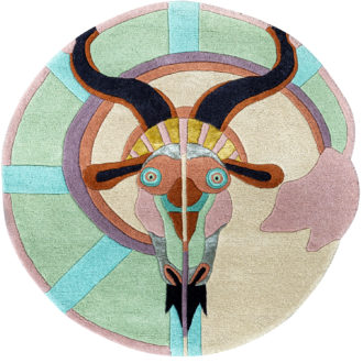 Ковёр ручной набивки (Индия), шерсть TED BAKER (BRINK & CAMPMAN) - 100 x 100 (TEDB_RN_Zodiac_Capricorn_162005(Round))