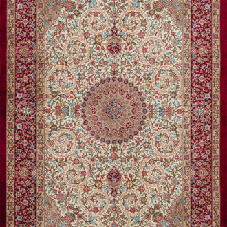 Ковёр ручной работы (Иран), шёлк QOM (MOURO INTERTRADE)  - 80x120x3 (QOM_IR_13-230/S-IR)