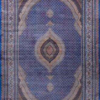Ковёр из шёлка Иран QUM PERSIAN (MASHHAD HALI)  - 200x300x5 (QUMP_M_601-BLU)