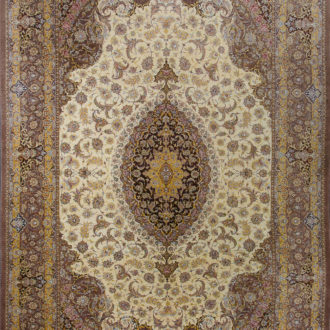 Ковёр ручной работы (Иран), шёлк QOM (FARCO)  - 200x305x3 (QOM_IR_11-201-IR)