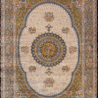 Ковёр из шёлка Иран MASTERPIECE QUM (Shahrokh)  - 202x301x5 (MAQU_M_008-23-MINA BEIGE)