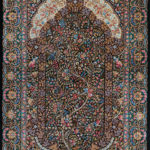 Ковёр ручной работы (Иран), шёлк QOM (MOURO INTERTRADE)  - 80x120x3 (QOM_IR_13-228/S-IR)