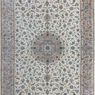 Ковёр ручной работы (Иран), шёлк QOM (MOURO INTERTRADE)  - 202x307x3 (QOM_IR_801-3765-IR)