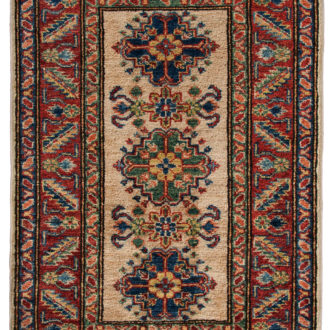 Ковёр ручной работы (Пакистан), шерсть KAZAK CLASSIC (MOURO INTERTRADE)  - 61x90x3 (IVR-RED(61X90)_KAZ/R/S/785-2-6-302IP218)