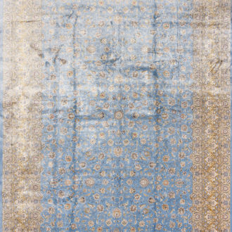Ковёр из шёлка Иран MASTERPIECE QUM (Katrin)  - 200x300x5 (MAQU_M_015-23-1510-BLUE Katrin)
