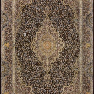 Ковёр ручной работы (Иран), шёлк QOM (MOURO INTERTRADE)  - 200x305x3 (QOM_IR_11-195-IR)