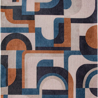 Ковёр из полиэфирного шёлка Бельгия NUANCE (LOUIS DE POORTERE)  - 170x240x (NUNC_M_9196-CAMEL BLUE)