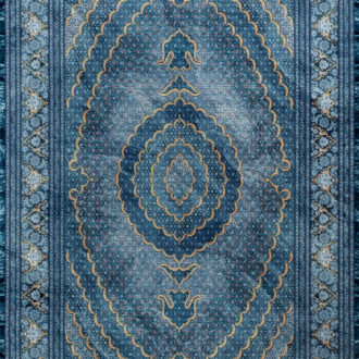Ковёр из полиэфирного шёлка Иран NOBLE (MOHTASHAM)  - 200x290x7 (NOBE_M_400-422-GRN)