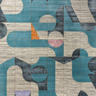 Ковёр ручной работы (Индия), шерсть CHAOS THEORY (JAIPUR)  - 249x307x7 (CHTH_R_ESKN306-WCHA-SMGRN)