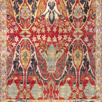 Ковёр ручной работы - ZIEGLER SILK (ASHOKA) - 244x351 (ZIES_R_AC228-RED-CREAM(244x351))