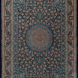 Ковёр ручной работы (Иран), шёлк QOM (FARCO)  - 130x202x3 (QOM_IR_8909-116)